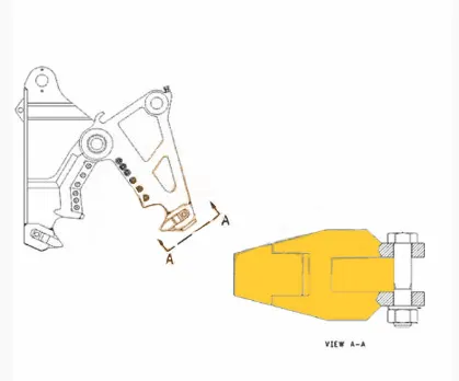 Caterpillar 169-6041,1696041 Dentes MULTIPROCESSADOR MP15 VT50