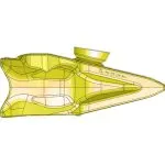 P200T P200TL KPRIME KOMATSU PC2000 TIGE PONTO DE TIGE